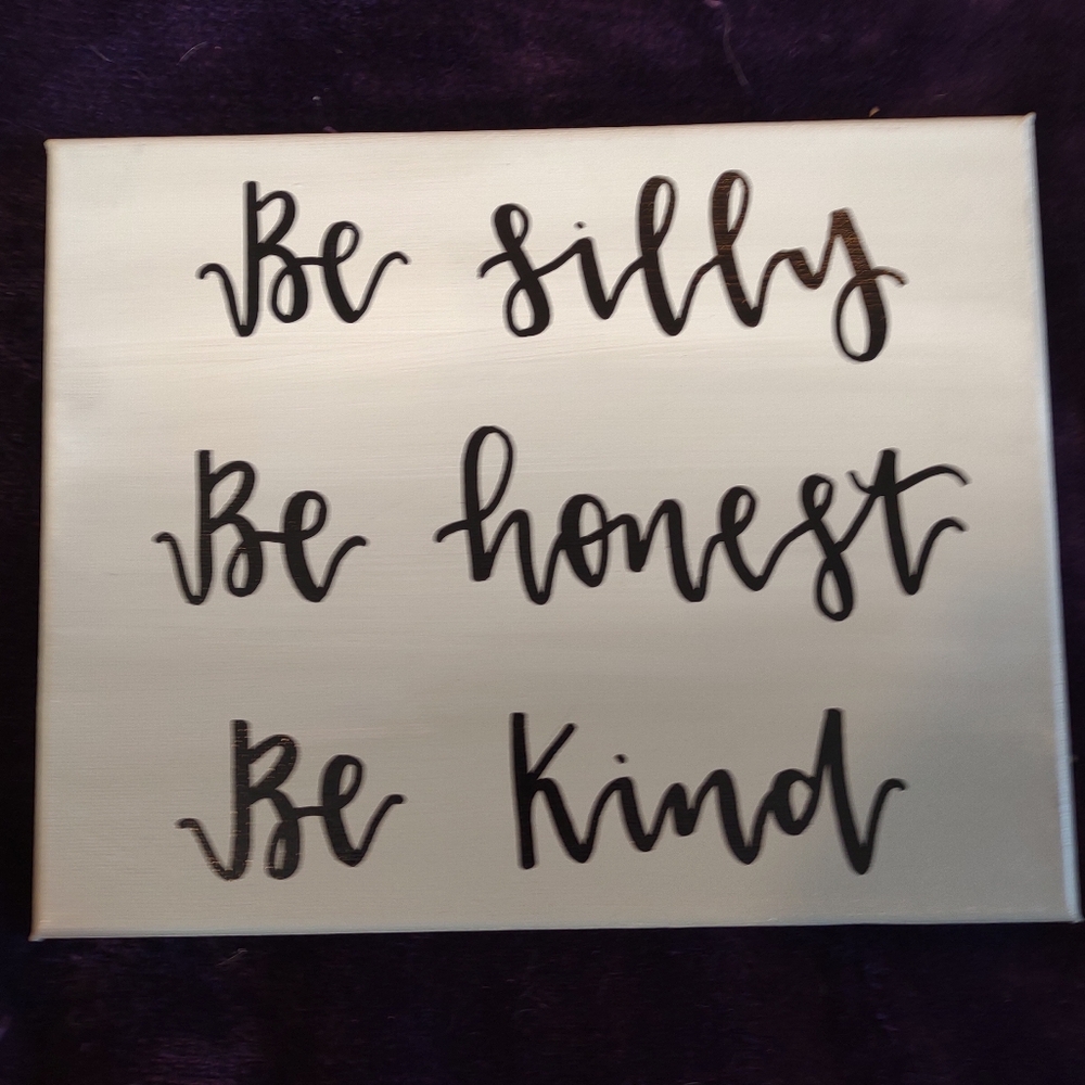Canvas sign
